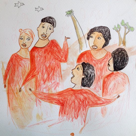A group of women arguing.